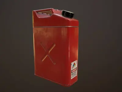 Gas canister Low-poly 3D model