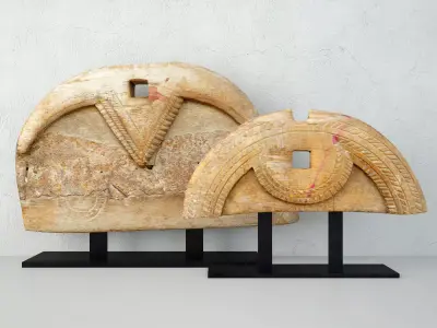 Tribal Art on Stand 1 3D model
