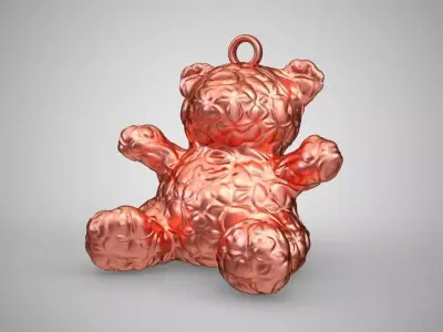 Candy Bear Ornament 3D print model