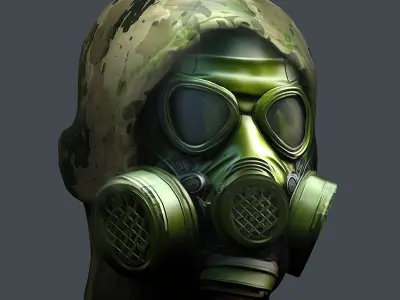 Helmet 3d model military combat Military Low-poly Low-poly 3D model 73