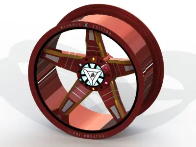 Rim for 3D printing - size 20x9 - Marvel Edition - Ironman 3D model