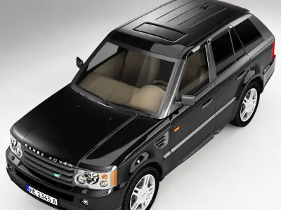 Range Rover SUV Low-poly 3D model