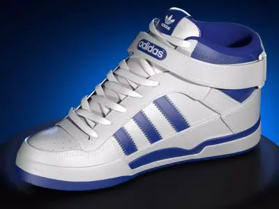 ADIDAS FORUM MID  Low-poly 3D model