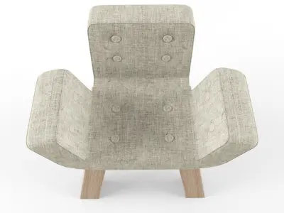 Yellow Diva M-Series Chair 3D model