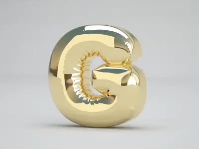G Balloon Gold 3D model