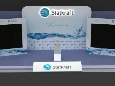 Stage Decor Design 023 Low-poly 3D model