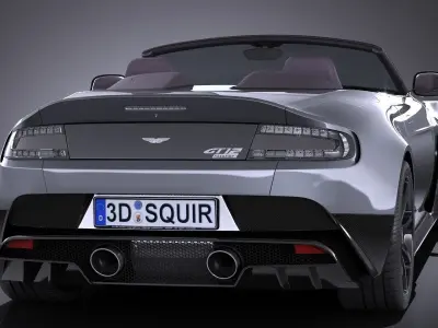 Aston Martin Vantage GT12 Roadster 2017 3D model