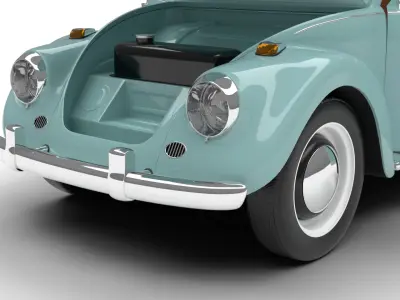 Volkswagen Beetle Type 1 1200 1965 HQ 3d model 3D model