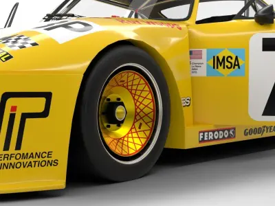 Porsche 935 Le Mans 1979 Barbour Racing HQ 3D model