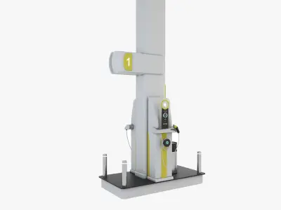 Electric Charging Station 3D model