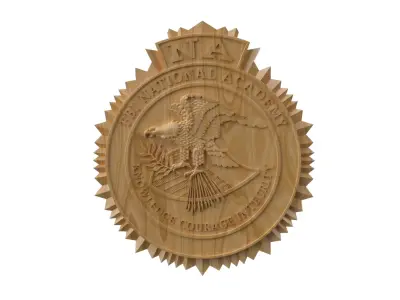 FBI national academy seal 3D print model