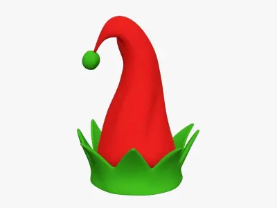 Simple elf hat 3D model