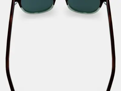 Durand Sunglasses in Green Garnet Fade 3D model