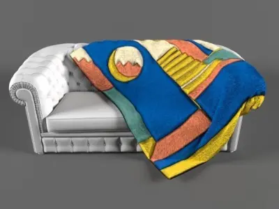 Sewing designer art - Interiors III concept 3D model