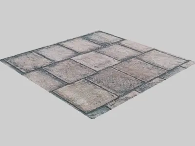 Realistic Roof Top Floor Low-poly 3D model