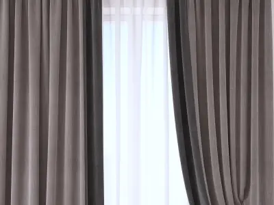 Set 99 Curtains 3D model
