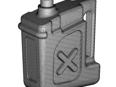 Plastic Stylish Jerry Can 3D model