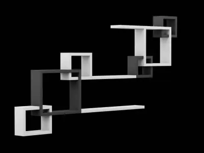 Geometrical Furniture Design Low-poly 3D model shop