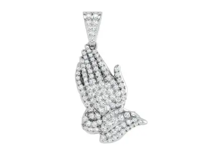Pray Diamond Pendant 4049 3D print model