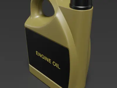 Engine Oil Bottle 3D model