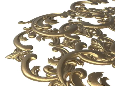 decorative pattern ready for 3D printing 3D model 15