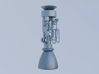 Scifi Ionic Propulsion Engine Concept 3D model