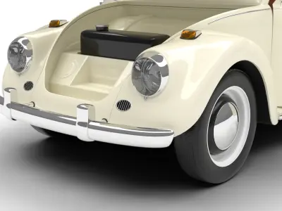 Volkswagen Beetle Type 1 1200 1965 HQ 3d model 3D model