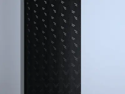 3d screen door with pattern Low-poly 3D model