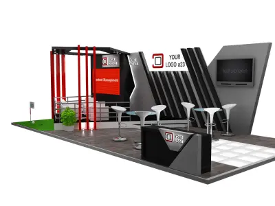 Booth Exhibition Stand a579f 3D model