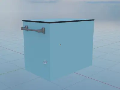Bathroom Drawer Free low-poly 3D model
