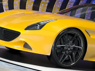 Generic Sport Car Simple Interior 3D model