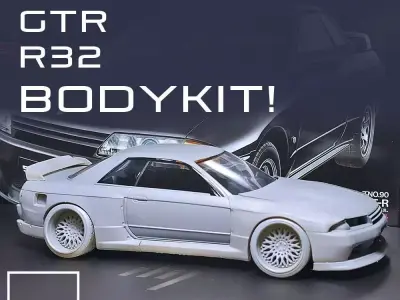 GTR R32 BODYKIT For tamiya 1-24 Modelkit 3D print model