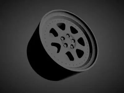 Mugen M7 scalable and Printable rim 3D print model