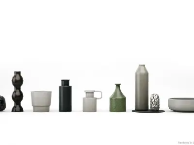 Interior Decoration PBR Game Ready Low-poly 3D model