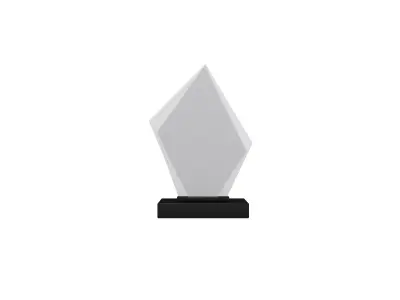 Glass Trophy v1 001 Low-poly 3D model