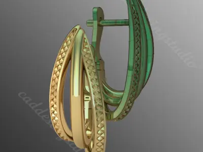 Earrings od115 3D print model