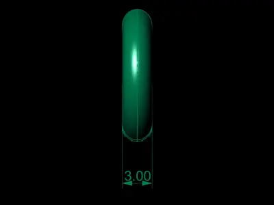 10mm round earrings 3D print model