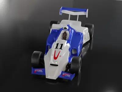 stark f1 car Low-poly 3D model