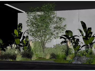  Indoor Plant Landscaping 3D model