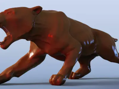 Sabre Tooth Tiger 3D model