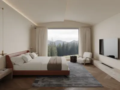 Bedroom interior scenes 3D model