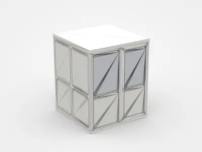 Safety Cabin With Door And Window 3D model