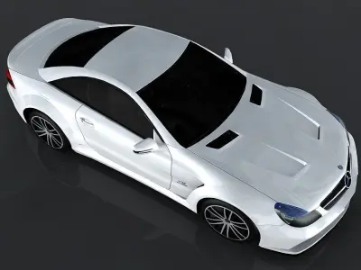 Mercedes Benz SL65 AMG Low-poly 3D model