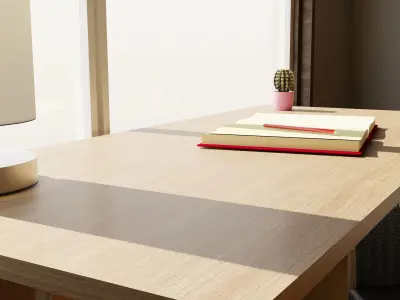 Minimalist desk Free 3D model