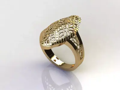 Fancy Womens Rings Plain Rings Ready STL 3DM Models Rings 3D print model 39
