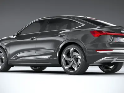 Audi e-tron S sportback 2021 3D model