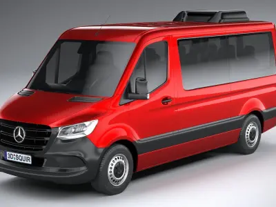 Mercedes Sprinter passenger L2H1 2019 3D model