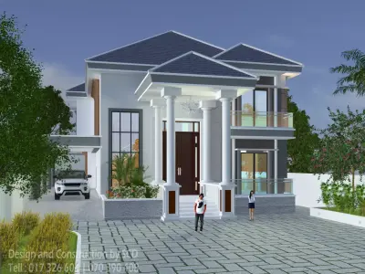 House design indonesia Free 3D model
