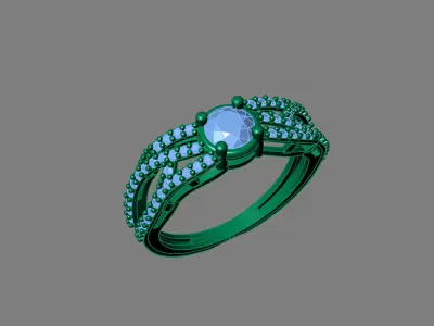 Rings for Women Womens Rings Stone Ring Ready STL 3DM Models  3D print model buy