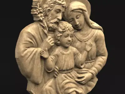 Holy Family single 3D print model